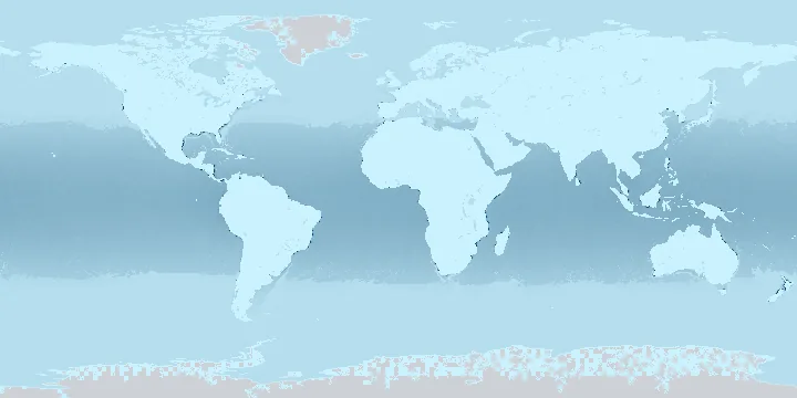 Flat map, floating ice-nine